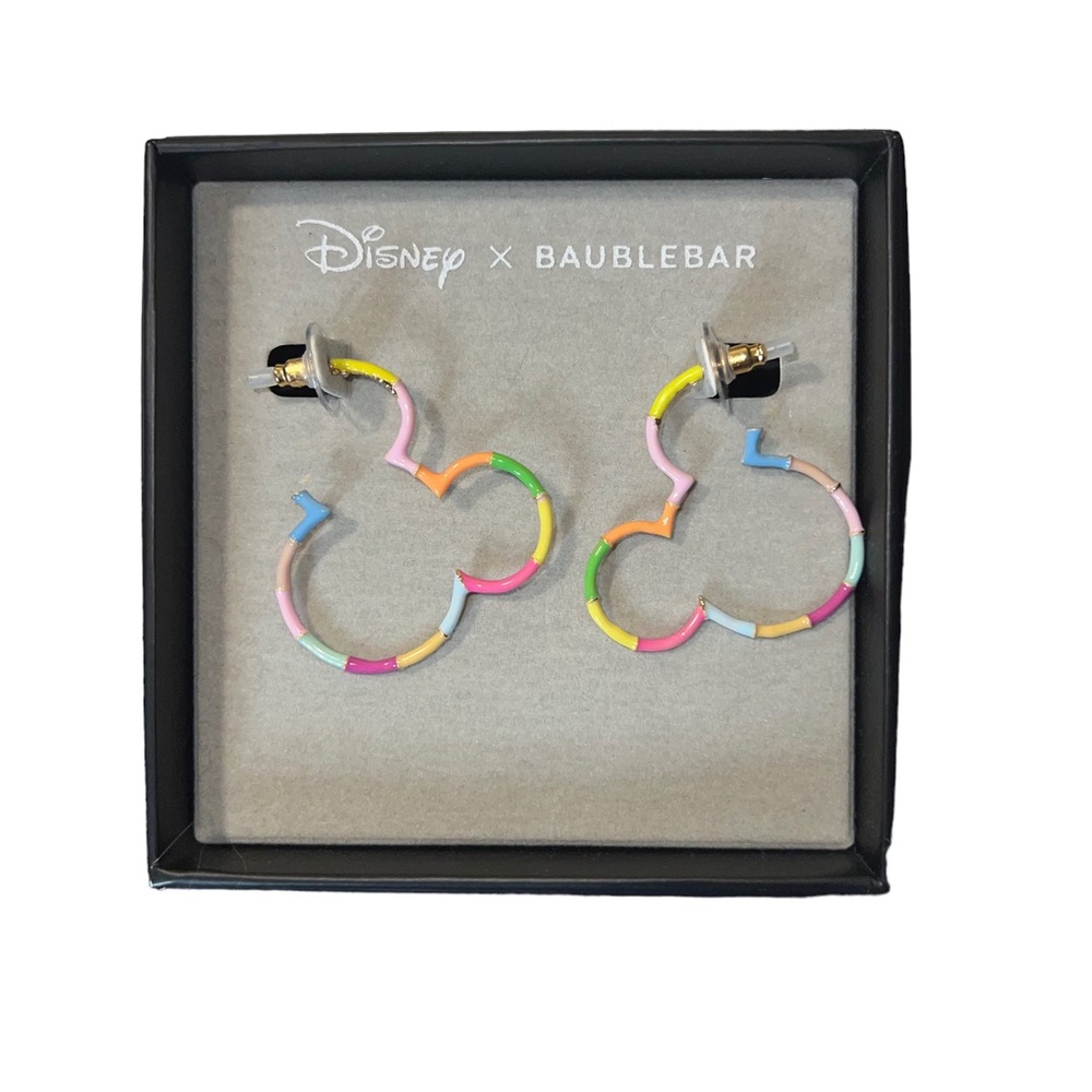 NIB Disney x BaubleBar Hoop Earrings